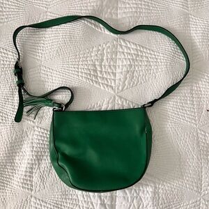 Green Leather Forever 21 Shoulder Bag